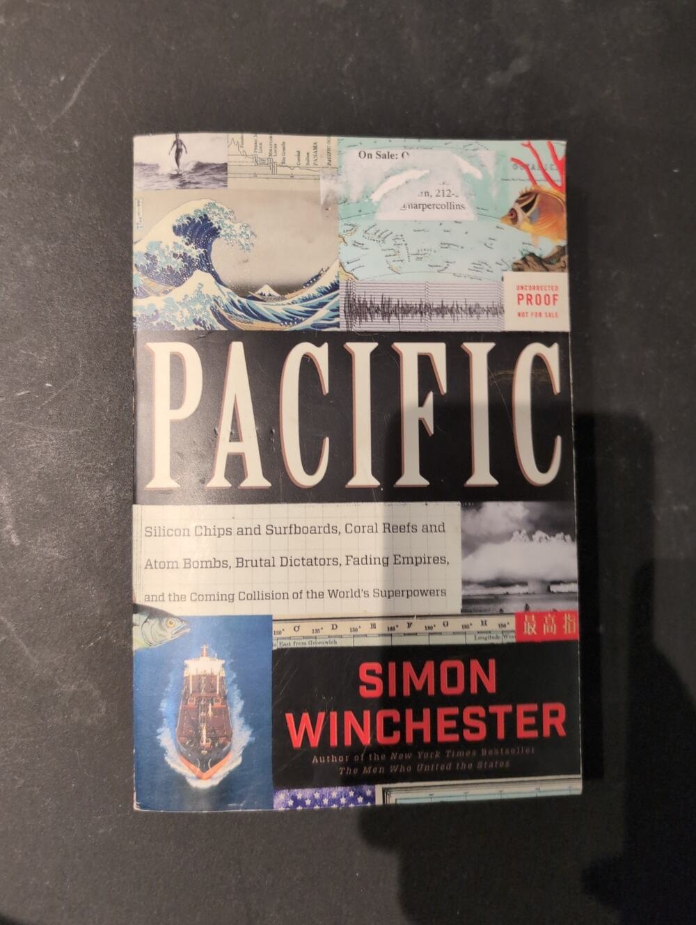 Pacific by Simon Winchester Uncorrected Copy Rare HTF